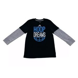 ADIDAS Graphic "Hoop Dreams" Long Sleeve Shirt Top